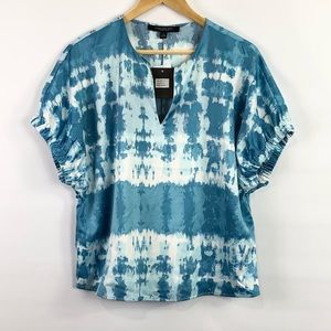 Marc New York Tie dye polyester blouse top NWT